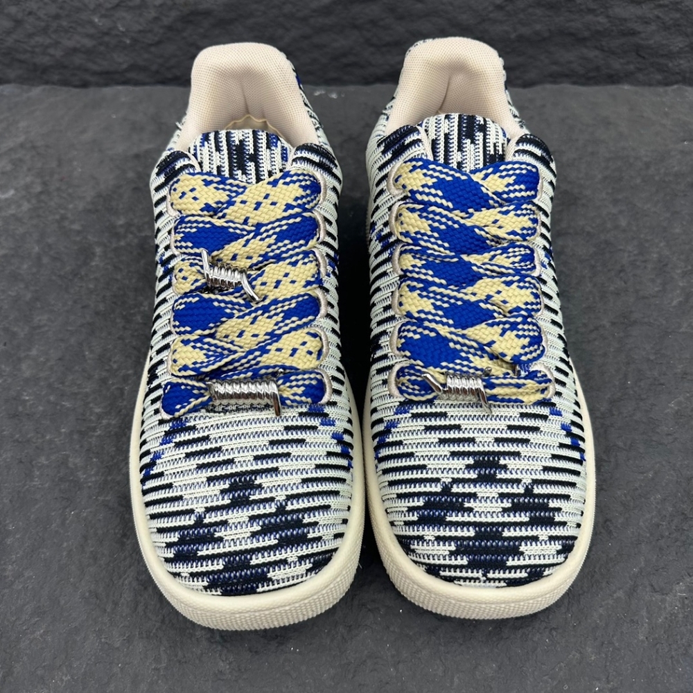 Plaid knitted sneakers